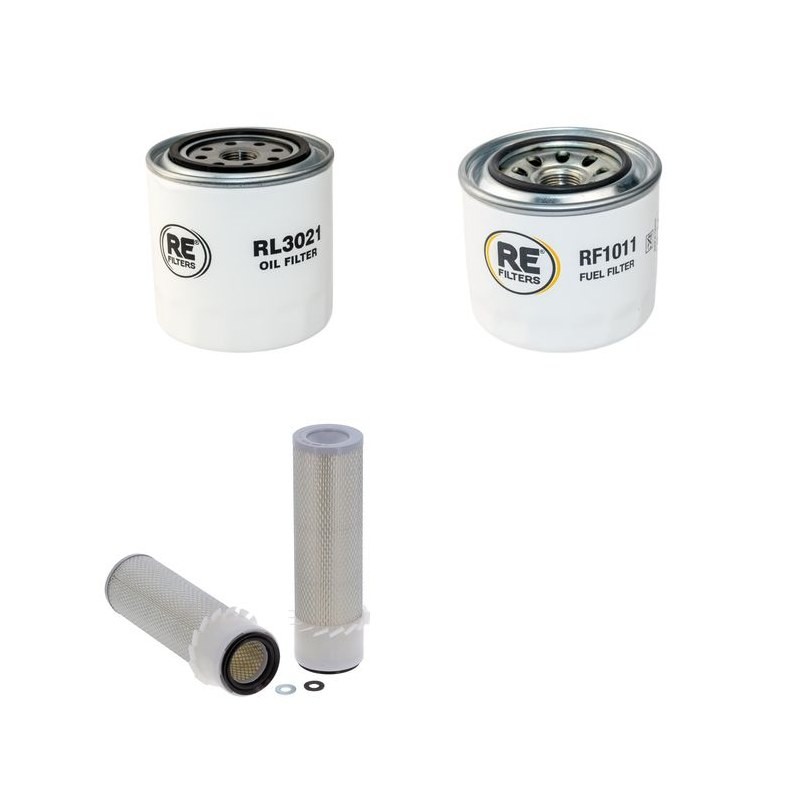 THOMAS T 203 HD Filter Service Kit Air Oil Fuel Filters w/Kubota V2203 Eng.