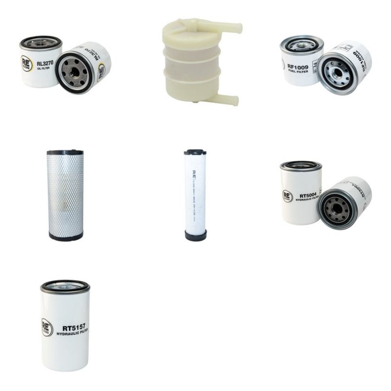 Filter Kit for Thwaites 8000H with Perkins KR80701 engine