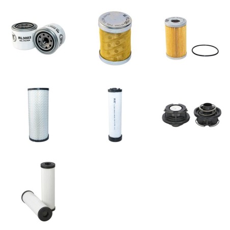 Filter Kit for Thwaites AD35 with Yanmar 4TNE88EWA engine