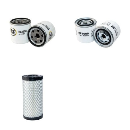 THWAITES MACH 006 Filter Service Kit w/Perkins KD Eng. Air, Oil, Fuel Filters