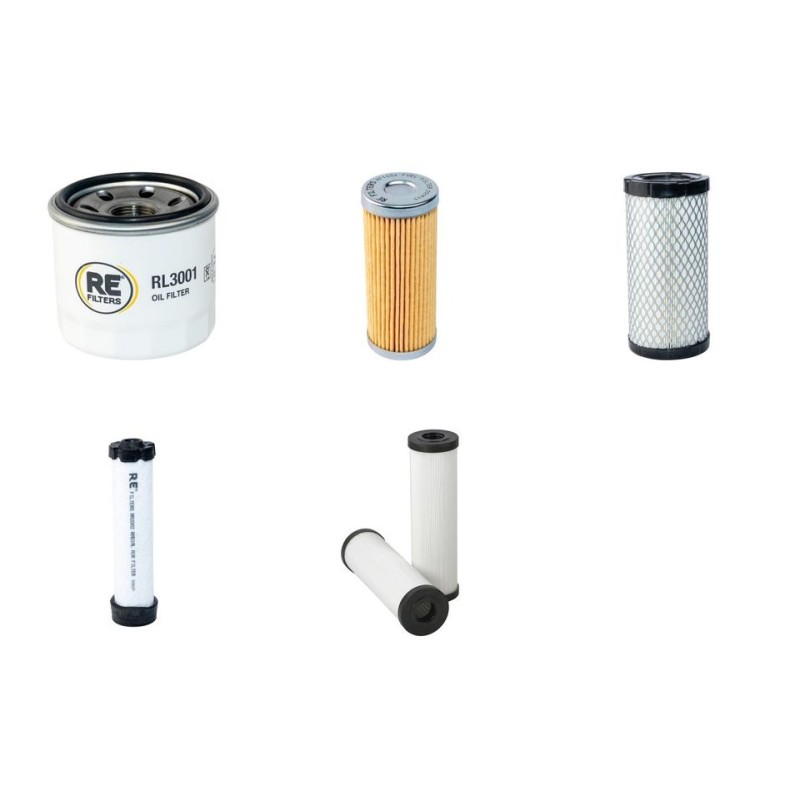 Filter Kit for Thwaites Mach203 with Yanmar 3Tnv76K engine 2011-