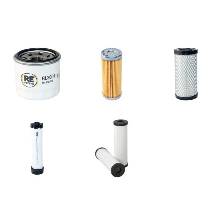 Filter Kit for Thwaites Mach203 with Yanmar 3Tnv76K engine 2011-