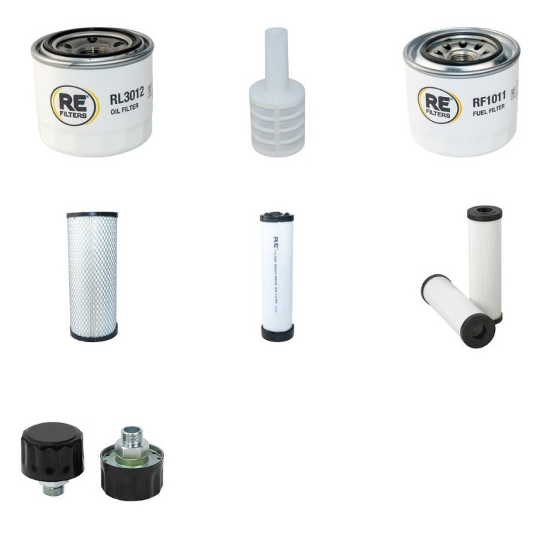 Filter Kit for Thwaites Mach 474 with Yanmar 4TNV84T engine YR 2006-