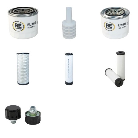Filter Kit for Thwaites Mach 474 with Yanmar 4TNV84T engine YR 2006-