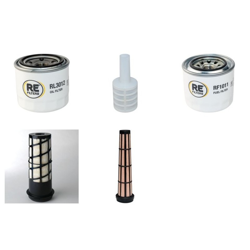 THWAITES MACH 478 Filter Service Kit Air Oil Fuel Filters w/Yanmar 3TNV88 Eng.   YR  2008-