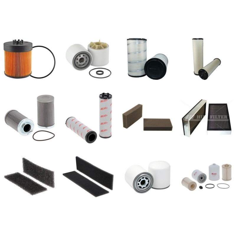TIMBERJACK 1470 D ECO 3 Filter Service Kit w/JOHN DEERE 6090HTJ Eng. SN  0309-    TIER III