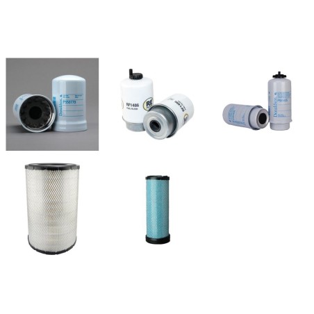 TIMBERJACK 460 D Filter Service Kit Air Oil Fuel Filters w/JOHN DEERE 6068H Eng.   YR  2005-