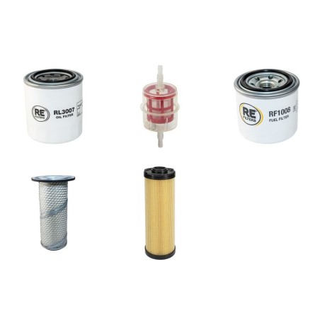 Filter kit for Timberwolf 190TVGTR with Kubota V1505-TEU1 Engine Year 2009-