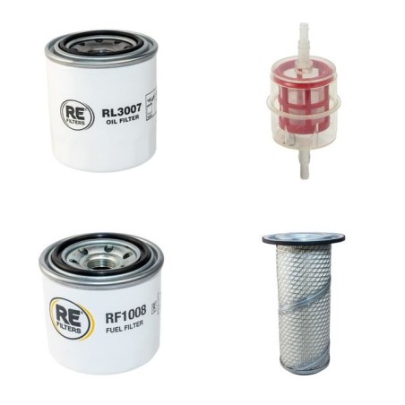 TIMBERWOLF 190 TVGTR Filter Service Kit Air Oil Fuel Filters w/Kubota V1505-TEU1 Eng.   YR  2009-