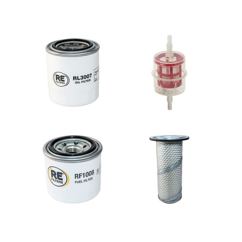 Filter kit for Timberwolf TW230DHB with Kubota V1505 Engine Air, Oil, Fuel Filters