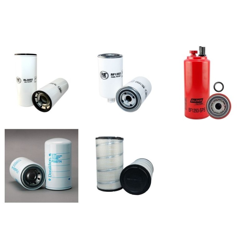 TIMBERPRO 830 B Filter Service Kit Air Oil Fuel Filters w/Cummins 8.3 Eng.