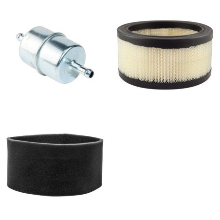 Filter Kit for Toro GroundsMaster 117 Air Oil Fuel Filters with Kohler KT17QS Engine