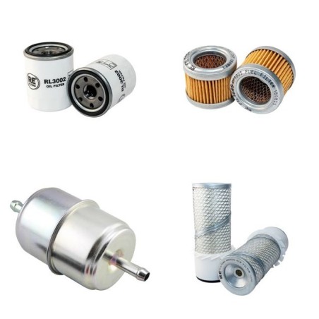 Filter Kit for Toro GroundsMaster 224 D Air Oil Fuel Filters with Mitsubishi Engine