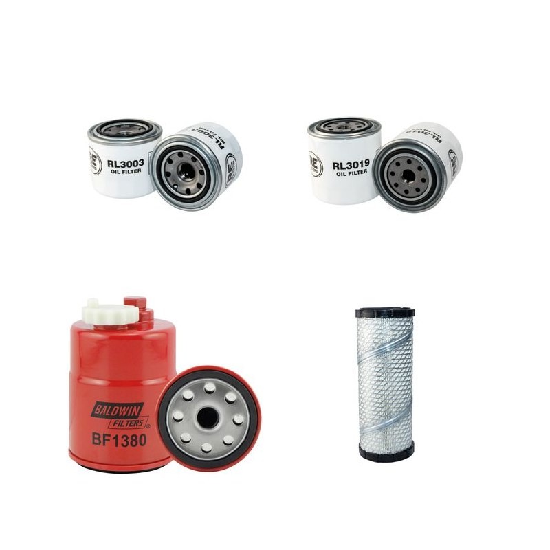 Filter Kit for Toro GroundsMaster 228 D with Kubota D1105 Engine