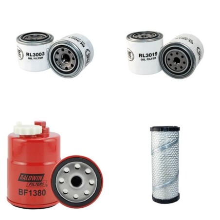 Filter Kit for Toro GroundsMaster 228 D with Kubota D1105 Engine