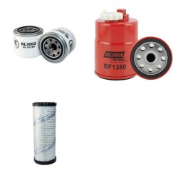 Filter Kit for Toro GroundsMaster 228 D Air Oil Fuel Filters with Kubota D1105 Engine  Year 2004