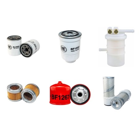Filter Kit for Toro GroundsMaster 322 D Air Oil Fuel Filters with Mitsubishi Engine
