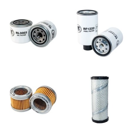 Filter Kit for Toro GroundsMaster 328 D Air Oil Fuel Filters with Kubota Engine  Year 2008-
