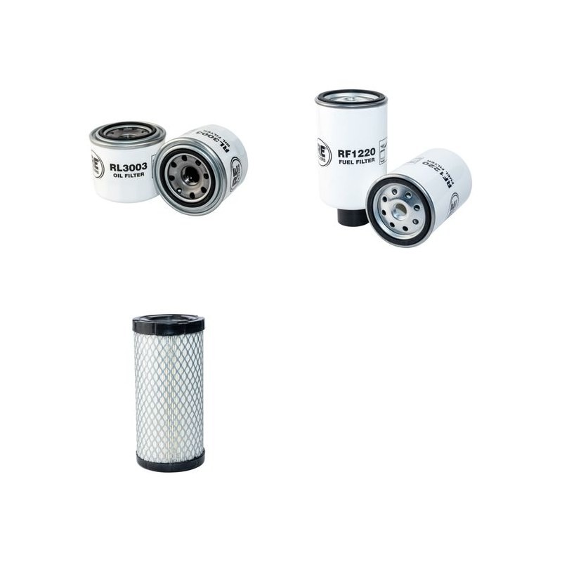 Filter Kit for Toro ReelMaster 3550 D Air Oil Fuel Filters with Kubota D1105EF02 Engine  Year 2014