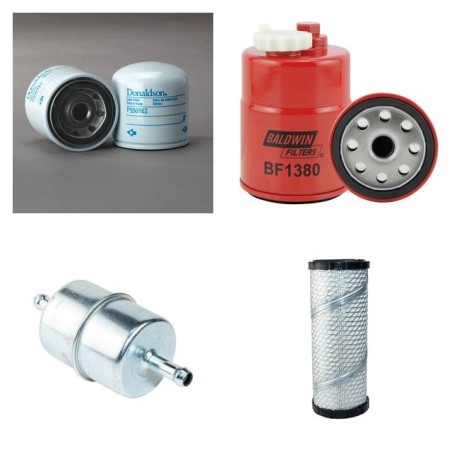 Filter Kit for Toro ReelMaster 5210 D Air Oil Fuel Filters with Kubota V1505T Engine  Year -2007