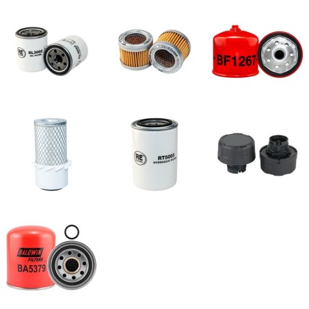 Toro WORKMAN 4300D Filter Service Kit w/ Mitsubishi Eng ( Single Air )