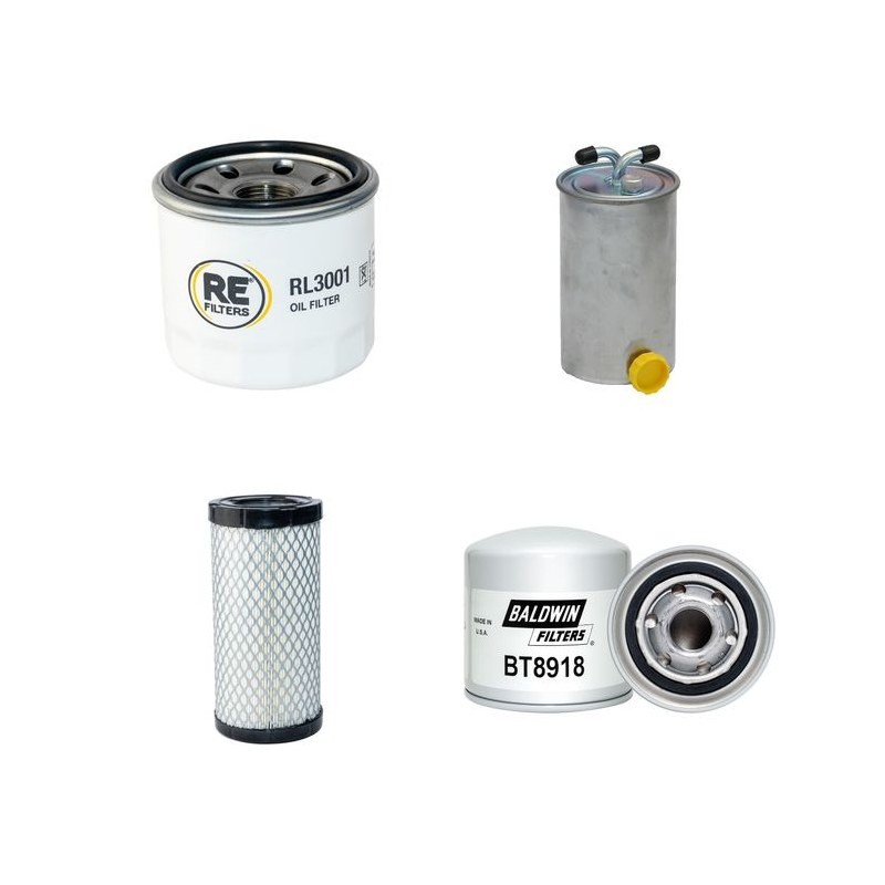 Filter Kit for Toro ZMaster 593 D Commercial with Kubota D982 Engine  Year 2008-