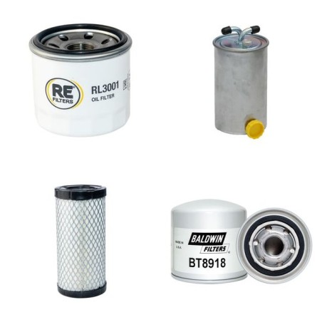 Filter Kit for Toro ZMaster 593 D Commercial with Kubota D982 Engine  Year 2008-