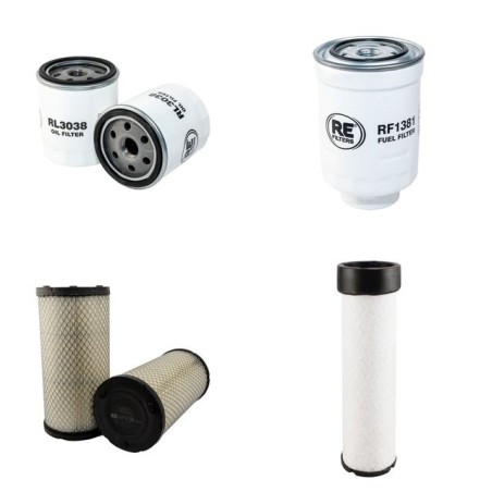 TOYOTA 62-7 FDF 25 Filter Service Kit Air Oil Fuel Filters w/TOYOTA 1DZII Eng.