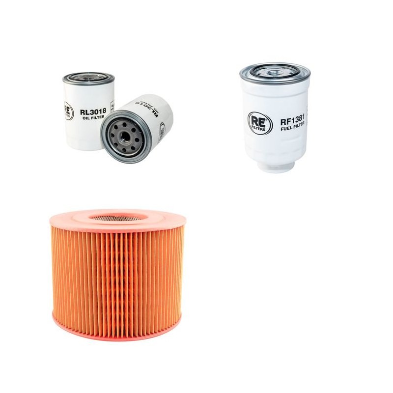 TOYOTA COASTER 3400 D Filter Service Kit w/TOYOTA 3B Eng.   YR  01.90-01.93  U-BB31
