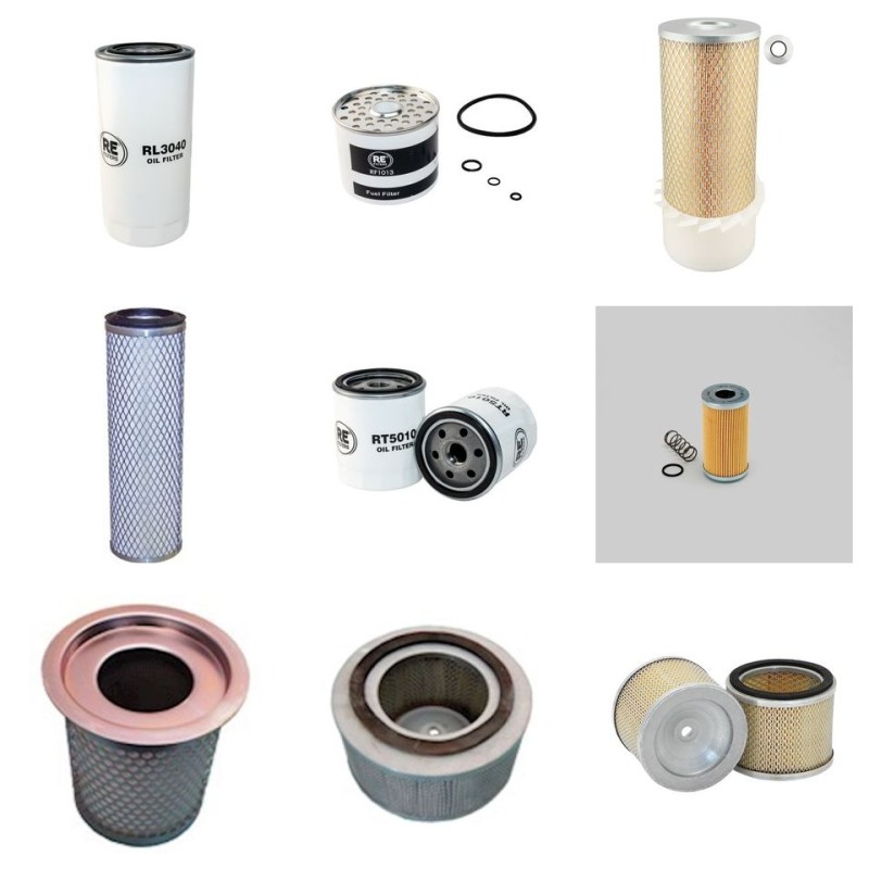 TURBOSOL TM 2754 DCB/T Filter Service Kit w/Perkins 404D-22 Eng.   YR  2008-