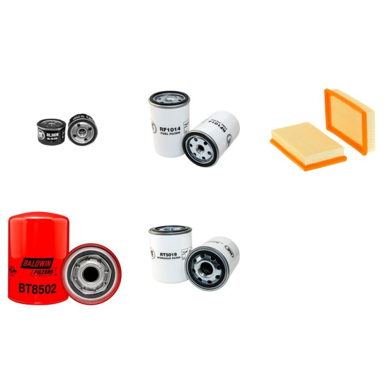 UNITRAC MINI DUMPER Filter Service Kit w/Lombardini Ldw502 Eng.