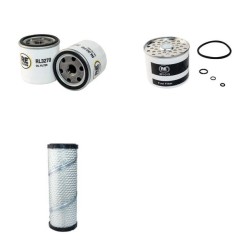BOURGOUIN CT 1865 Filter Service Kit Air Oil Fuel Filters w/Perkins HR60/2800 Eng.