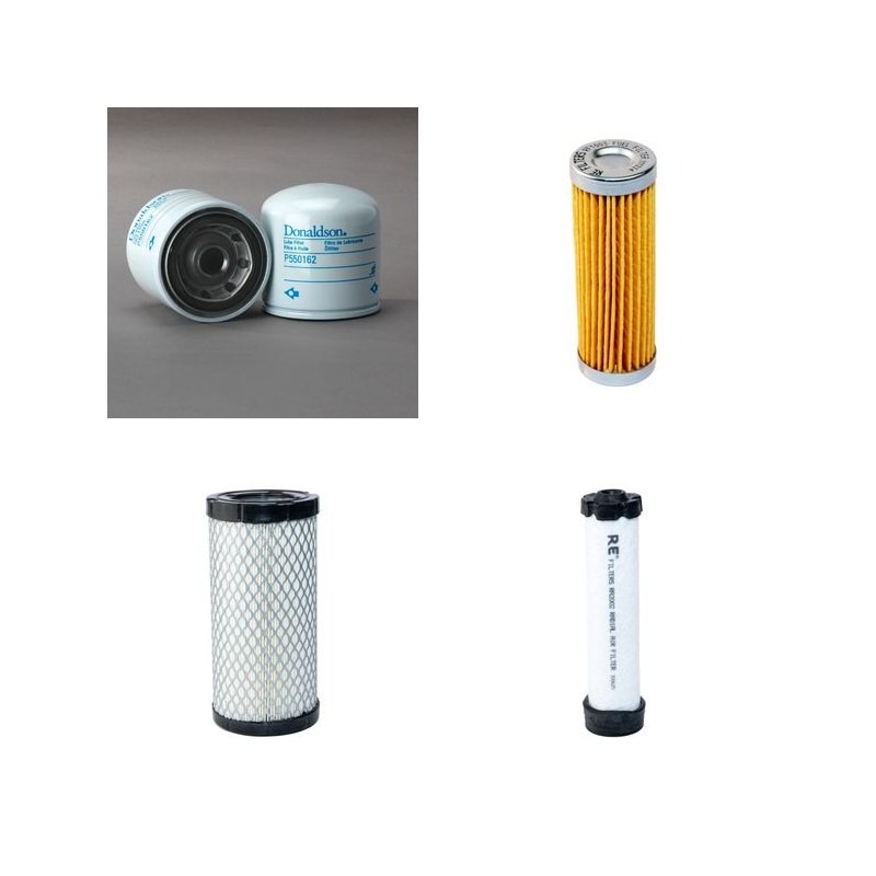 Filter Kit for Volvo DD 15 LARGE Filter Service Kit Air Oil Fuel Filters with Kubota D722 engine  YR 2013-