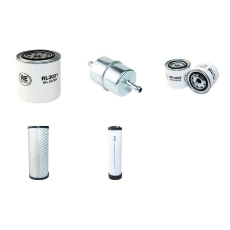 Filter Kit for Volvo DD 28 HF Filter Service Kit Air Oil Fuel Filters with Kubota V2203 engine  YR 2003-
