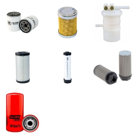 Filter Kit for Volvo EC 20 B/XT/XTV Filter Service Kit with Mitsubishi L3E2-64E5A engine