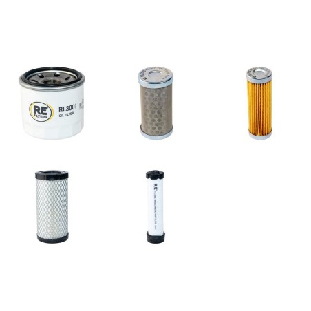 Filter Kit for Volvo EC 20 C Filter Service Kit Air Oil Fuel Filters with Volvo D1.1DCAE4 engine  YR 2015