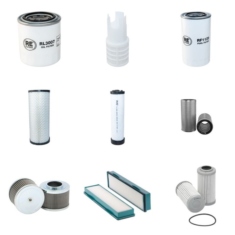 Filter Kit for Volvo EC 55 C Filter Service Kit with Yanmar 4Tnv94L-Xvc6U engine Serial No 110001-2010-