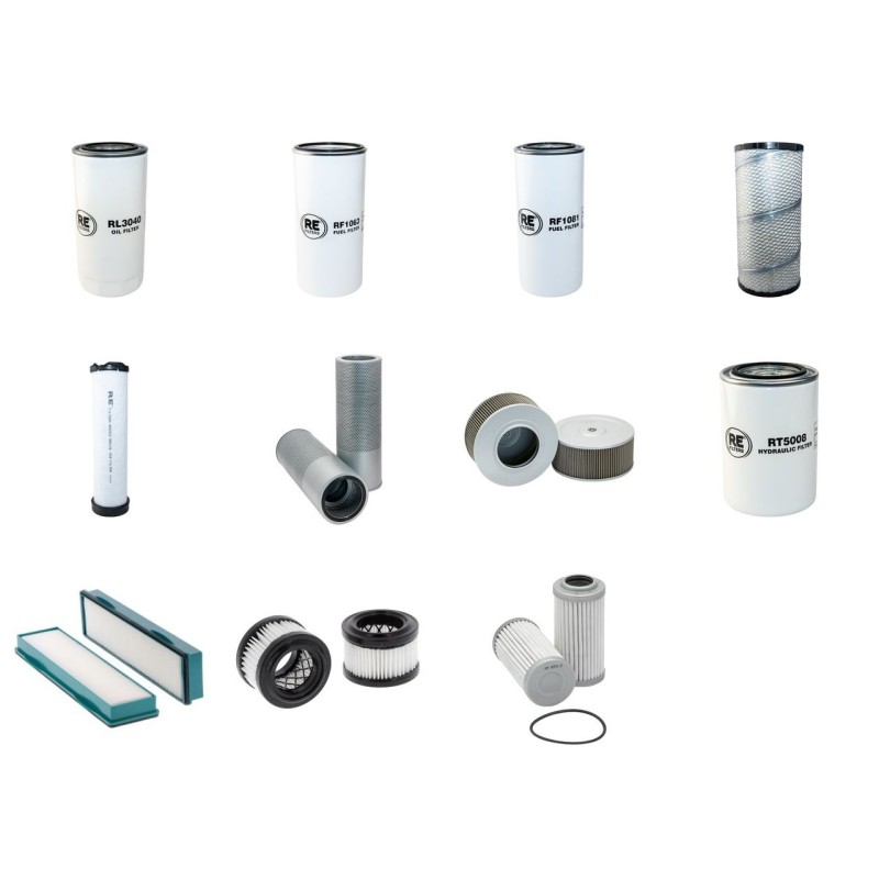 Filter Kit for Volvo ECR 145 CL Filter Service Kit with Volvo D4Eeae3 engine 2009-