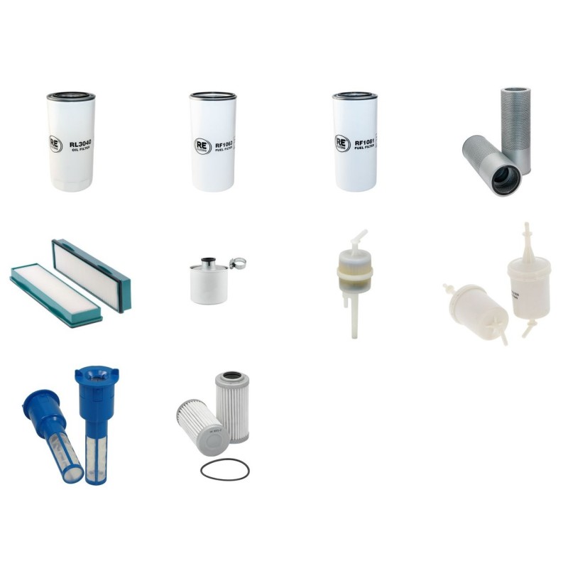 Filter Kit for Volvo ECR 145 E Filter Service Kit with Volvo D4JTIERIV engine  YR 2016