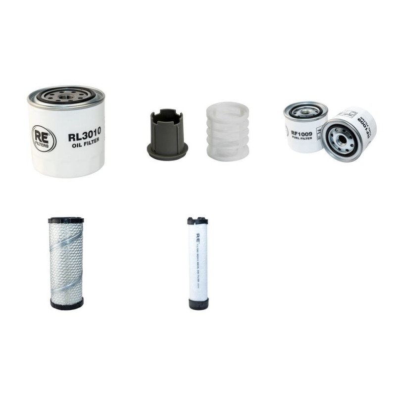 Filter Kit for Volvo ECR 35 D Filter Service Kit Air Oil Fuel Filters with Volvo D1.8A engine  YR 2016