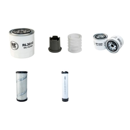 Filter Kit for Volvo ECR 35 D Filter Service Kit Air Oil Fuel Filters with Volvo D1.8A engine  YR 2016