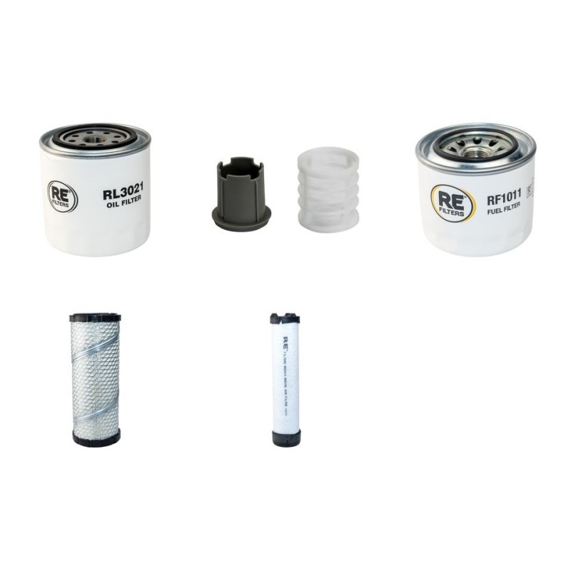 VOLVO ECR 50 D Filter Service Kit Air Oil Fuel Filters w/VOLVO D2.6A Eng.   YR  2014