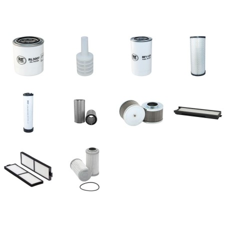 Filter Kit for Volvo ECR 58 Filter Service Kit with Volvo D3.1 engine  YR 2005-