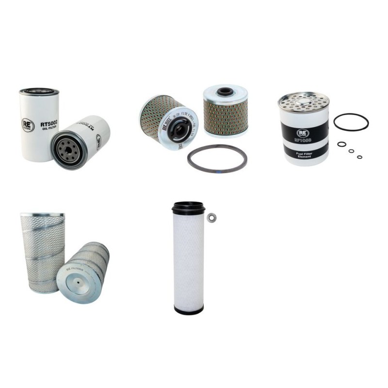 Filter Kit for Volvo EW 130 C Filter Service Kit Air Oil Fuel Filters with Perkins  engine