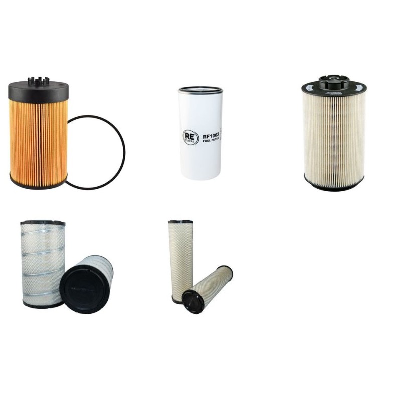 Filter Kit for Volvo G 930 B Filter Service Kit Air Oil Fuel Filters with Volvo D8H engine  YR 2012-