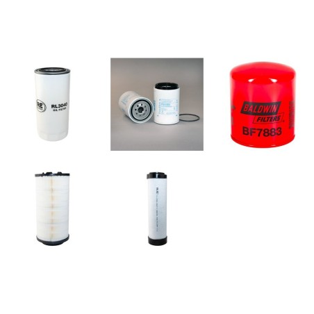 Filter Kit for Volvo L 45 B Filter Service Kit Air Oil Fuel Filters with Volvo D5D-CGE3 engine  YR 2009-