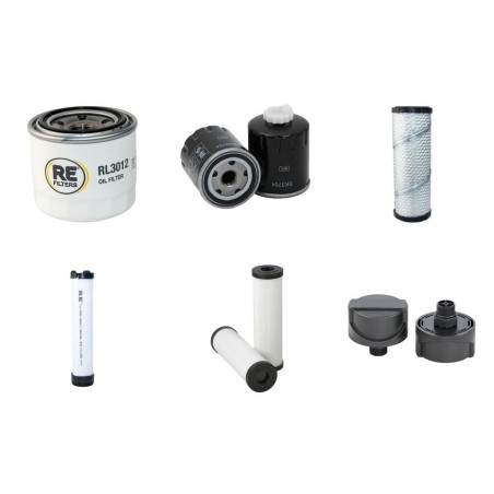 Filter kit for Wacker 1245 with Yanmar 3Tnv82A Engine 2010-