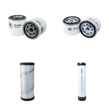 Filter kit for Wacker DPU130LE Air Oil Fuel Filters with Kohler KDW1404 Engine Year 2011-