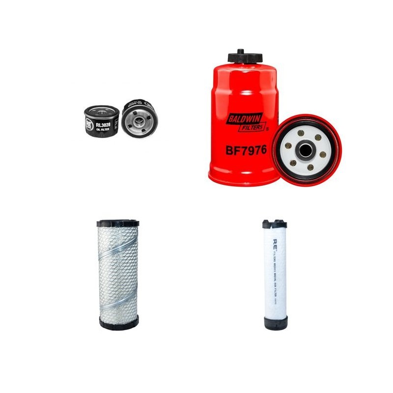 WACKER RT 82 SC Filter Service Kit Air Oil Fuel Filters w/Lombardini  Eng.   YR  2010-