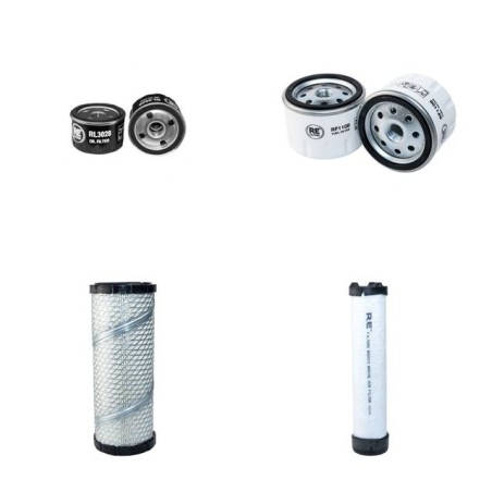 Filter kit for Wacker RT820CC Air Oil Fuel Filters with Lombardini LDW1003 Engine Year 2005-